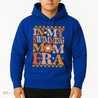 In My Swimming Mom Era Retro Groovy Hippie Swimming Cool Gift Hoodie thumb 2