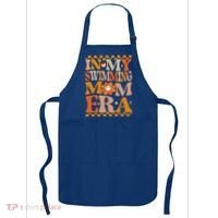 In My Swimming Mom Era Retro Groovy Hippie Swimming Cool Gift Apron thumb 0