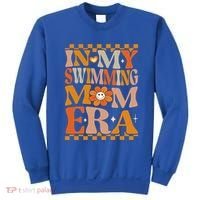 In My Swimming Mom Era Retro Groovy Hippie Swimming Cool Gift Sweatshirt thumb 0