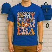 In My Swimming Mom Era Retro Groovy Hippie Swimming Cool Gift T-Shirt thumb 6