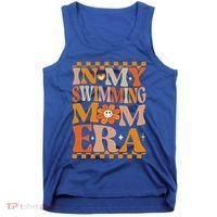 In My Swimming Mom Era Retro Groovy Hippie Swimming Cool Gift Tank Top thumb 0