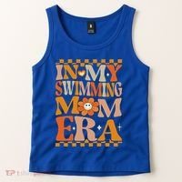 In My Swimming Mom Era Retro Groovy Hippie Swimming Cool Gift Tank Top thumb 2