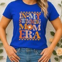 In My Swimming Mom Era Retro Groovy Hippie Swimming Cool Gift Women's T-Shirt thumb 2