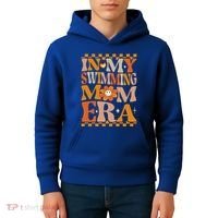 In My Swimming Mom Era Retro Groovy Hippie Swimming Cool Gift Kids Hoodie thumb 4