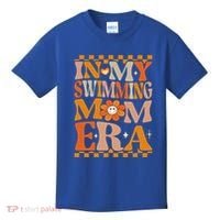 In My Swimming Mom Era Retro Groovy Hippie Swimming Cool Gift Kids T-Shirt thumb 0
