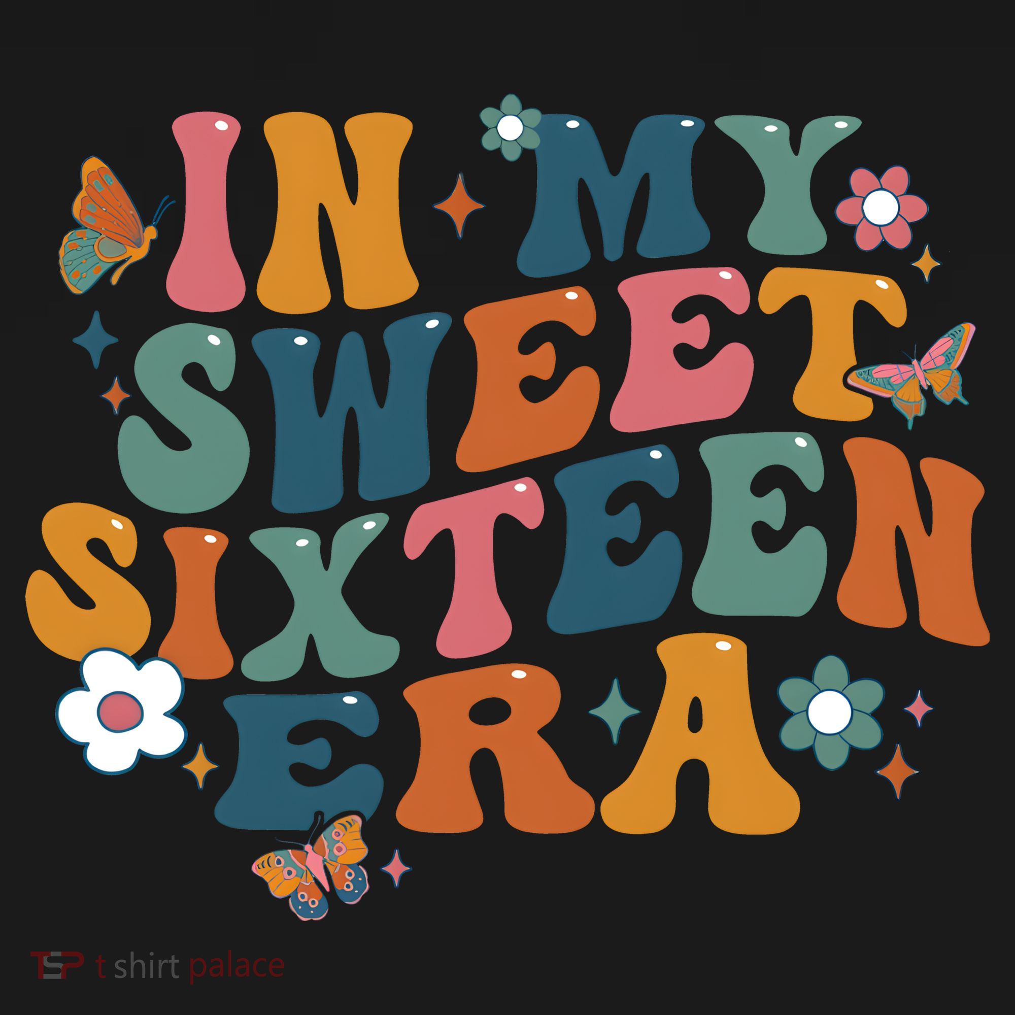 In My Sweet 16th Era Happy Birthday 16 Years Old Sixteen Years Old T-Shirt