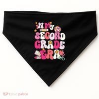 In My Second Grade Era Girl Back To School 2nd Grade Teacher USA-Made Doggie Bandana thumb 0