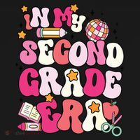 In My Second Grade Era Girl Back To School 2nd Grade Teacher Women's Hoodie thumb 2
