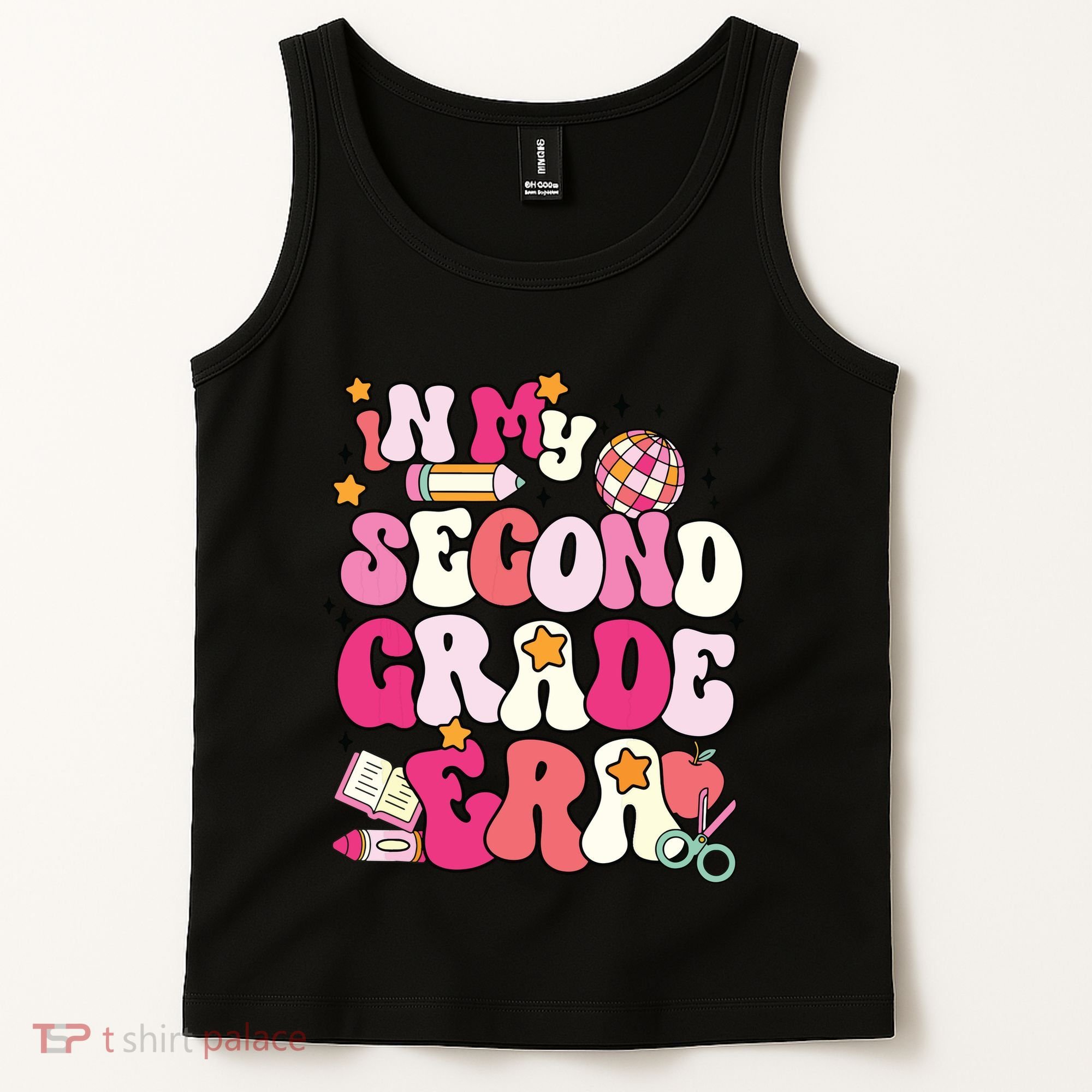 In My Second Grade Era Girl Back To School 2nd Grade Teacher Tank Top