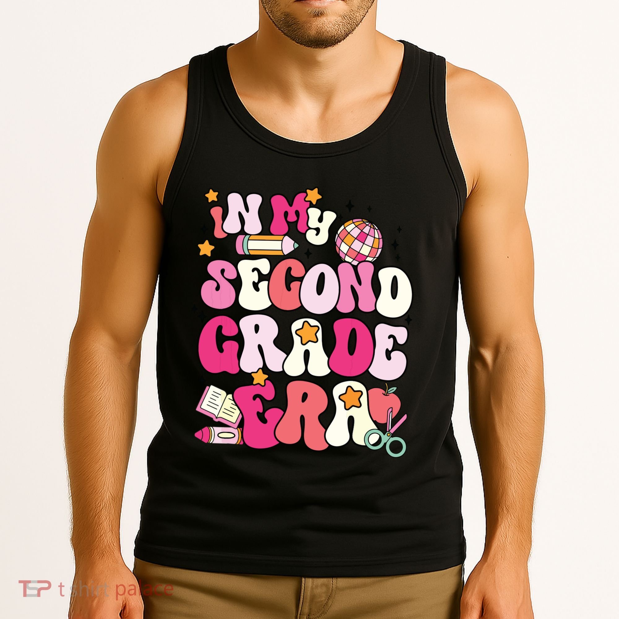 In My Second Grade Era Girl Back To School 2nd Grade Teacher Tank Top