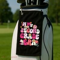 In My Second Grade Era Girl Back To School 2nd Grade Teacher Golf Towel thumb 2