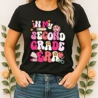 In My Second Grade Era Girl Back To School 2nd Grade Teacher Women's T-Shirt thumb 2