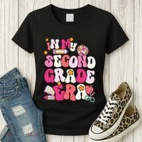 In My Second Grade Era Girl Back To School 2nd Grade Teacher Women's T-Shirt thumb 3
