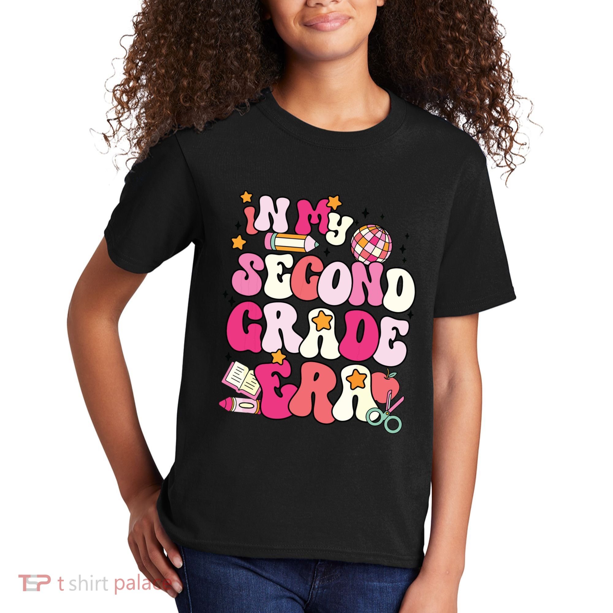 In My Second Grade Era Girl Back To School 2nd Grade Teacher Kids T-Shirt