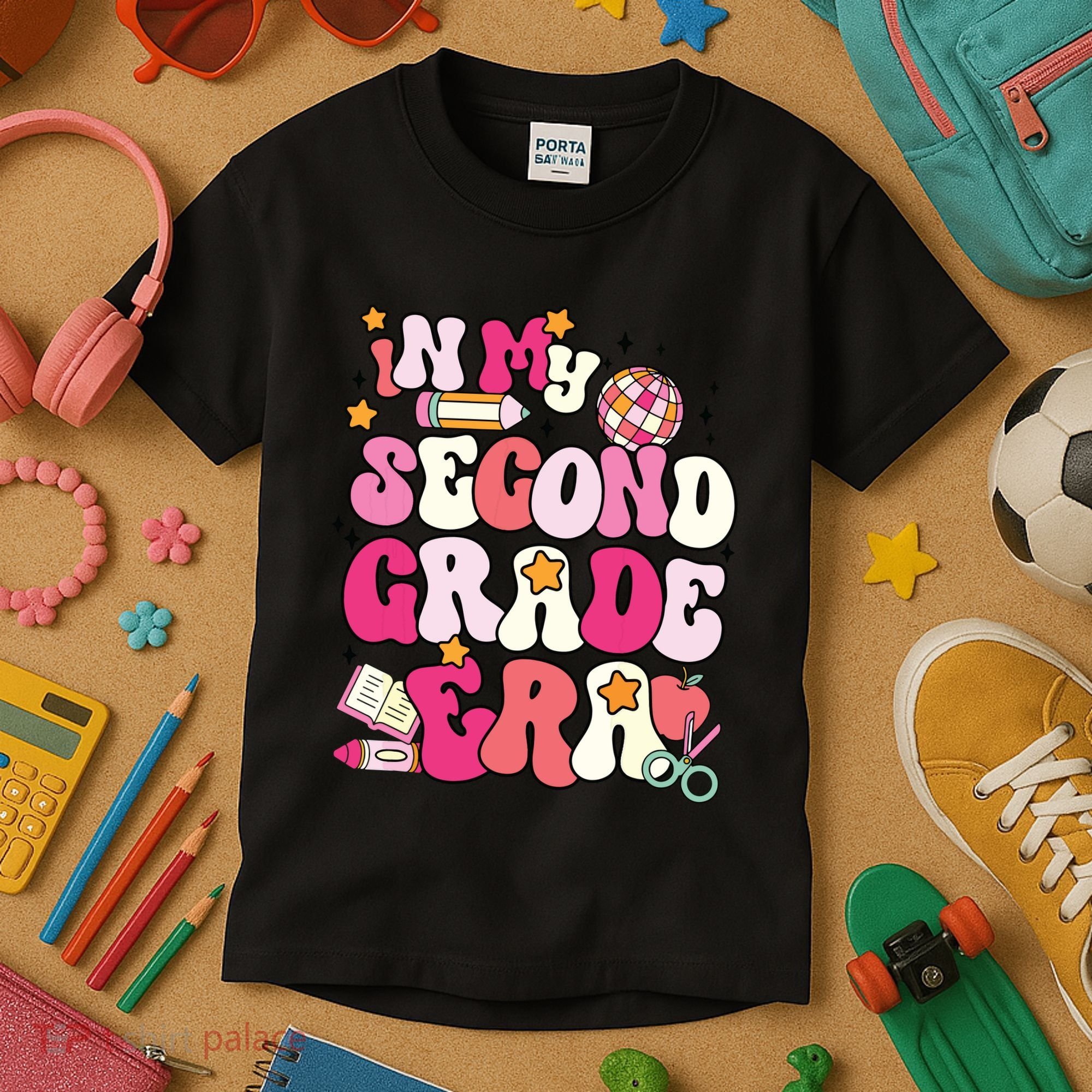 In My Second Grade Era Girl Back To School 2nd Grade Teacher Kids T-Shirt