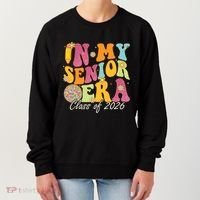 In My Senior Era Class Of 2026 Graduate Retro Groovy Funny Gift Women's Sweatshirt thumb 0