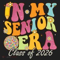 In My Senior Era Class Of 2026 Graduate Retro Groovy Funny Gift Women's Sweatshirt thumb 2