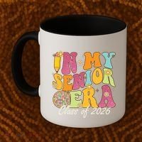 In My Senior Era Class Of 2026 Graduate Retro Groovy Funny Gift Coffee Mug thumb 2