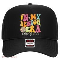 In My Senior Era Class Of 2026 Graduate Retro Groovy Funny Gift Hat thumb 0