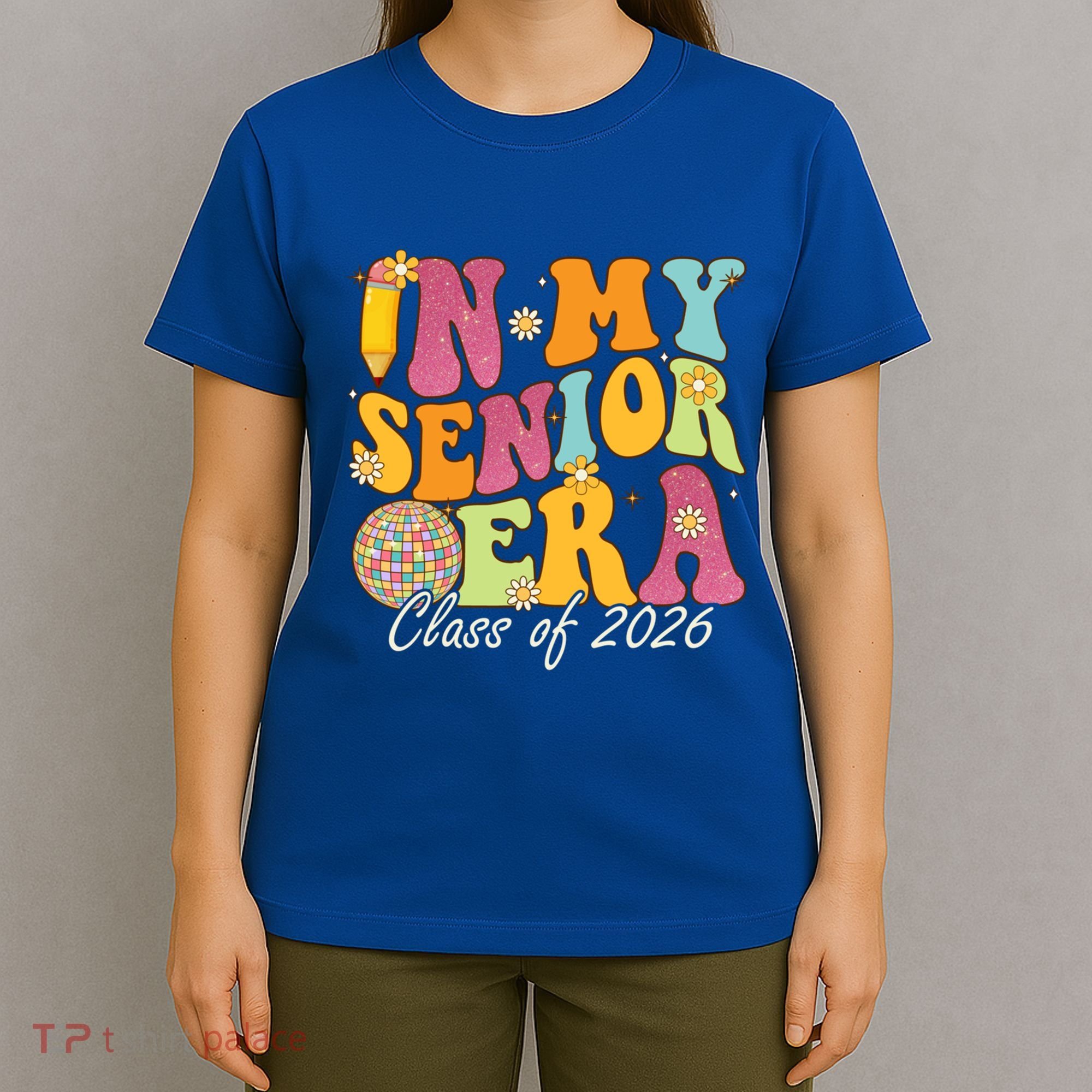 In My Senior Era Class Of 2026 Graduate Retro Groovy Funny Gift T-Shirt