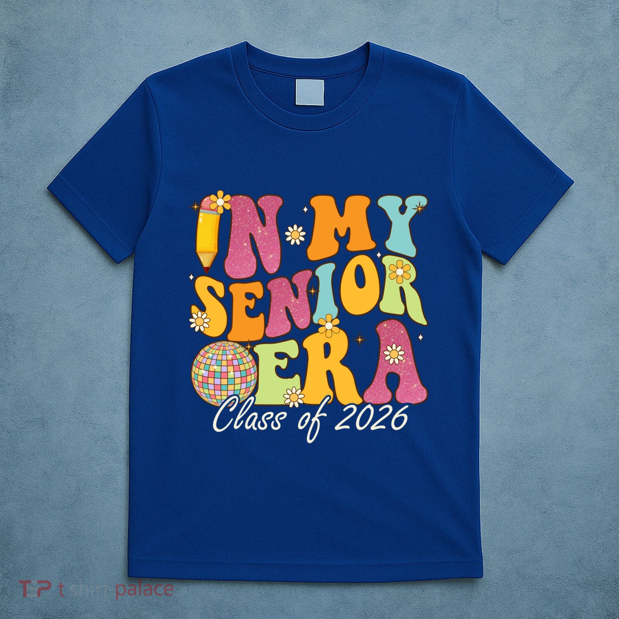 In My Senior Era Class Of 2026 Graduate Retro Groovy Funny Gift T-Shirt