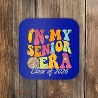 In My Senior Era Class Of 2026 Graduate Retro Groovy Funny Gift Coaster thumb 0