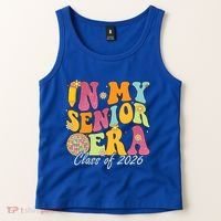 In My Senior Era Class Of 2026 Graduate Retro Groovy Funny Gift Tank Top thumb 2