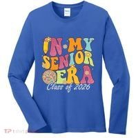 In My Senior Era Class Of 2026 Graduate Retro Groovy Funny Gift Women's Long Sleeve Shirt thumb 0