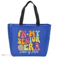 In My Senior Era Class Of 2026 Graduate Retro Groovy Funny Gift Tote Bag thumb 0