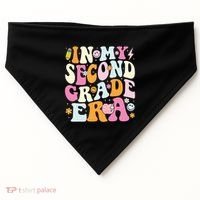 In My Second Grade Era 2nd Grade Girl Teacher Back To School USA-Made Doggie Bandana thumb 0