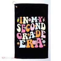 In My Second Grade Era 2nd Grade Girl Teacher Back To School Golf Towel thumb 0