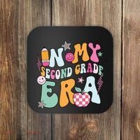 In My Second Grade Era Back To School Retro Groovy 2nd Grade Coaster thumb 0