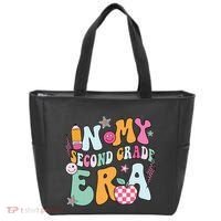 In My Second Grade Era Back To School Retro Groovy 2nd Grade Tote Bag thumb 0
