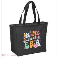 In My Second Grade Era Back To School Retro Groovy 2nd Grade Tote Bag thumb 2