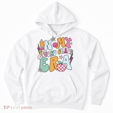 In My Second Grade Era Back To School Retro Groovy 2nd Grade Hoodie