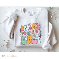 In My Second Grade Era Back To School Retro Groovy 2nd Grade Sweatshirt thumb 2