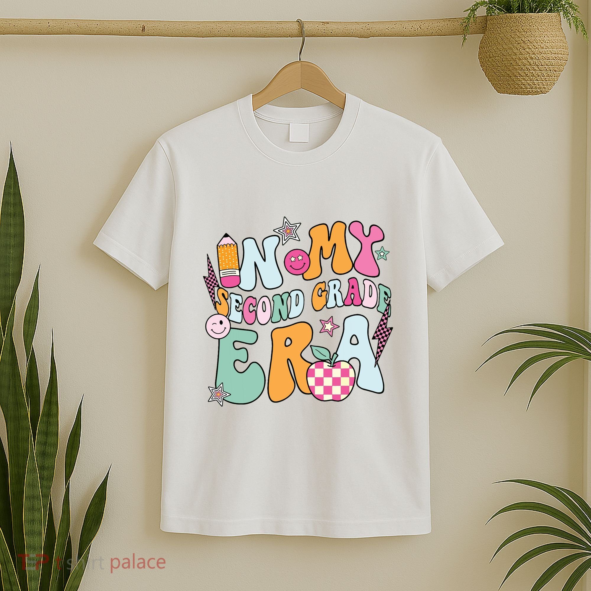 In My Second Grade Era Back To School Retro Groovy 2nd Grade T-Shirt