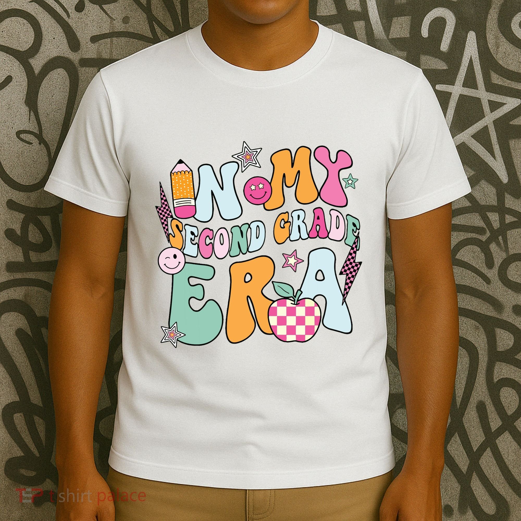 In My Second Grade Era Back To School Retro Groovy 2nd Grade T-Shirt