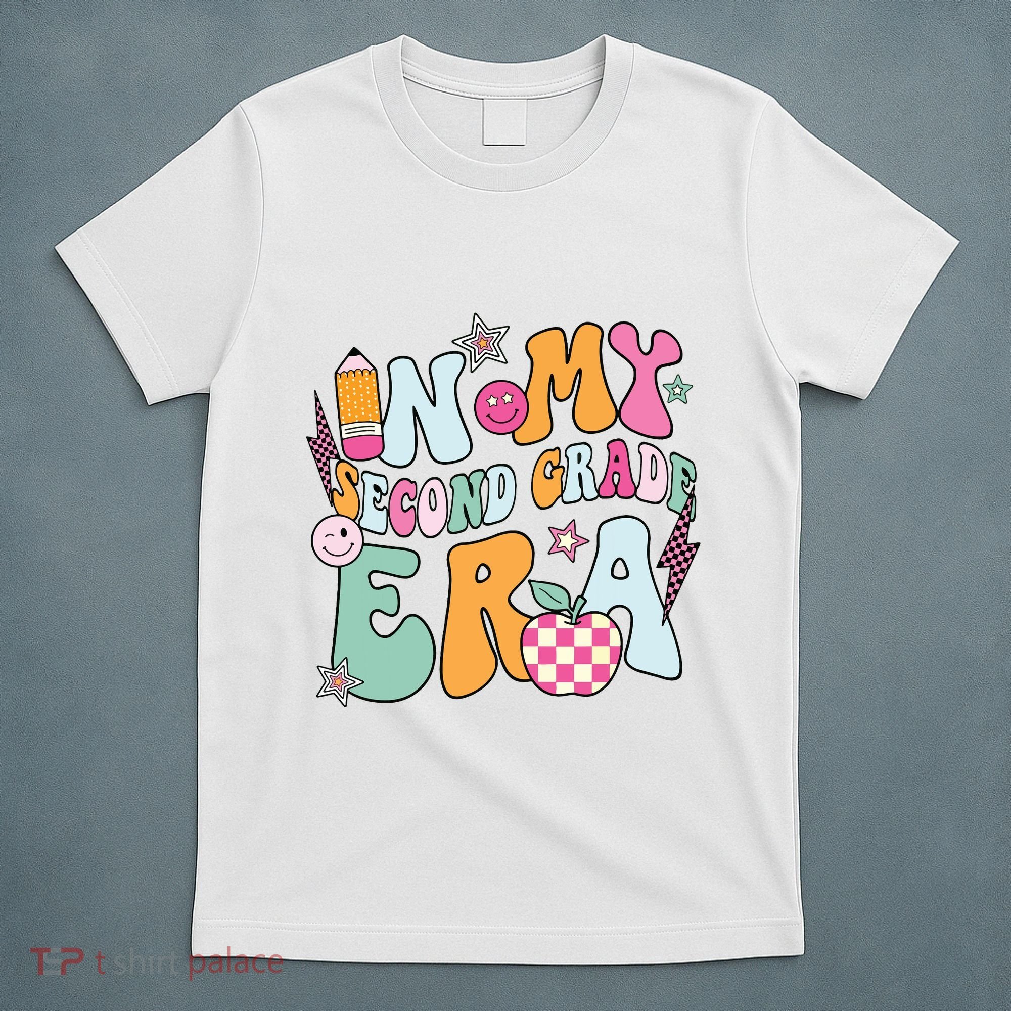 In My Second Grade Era Back To School Retro Groovy 2nd Grade T-Shirt