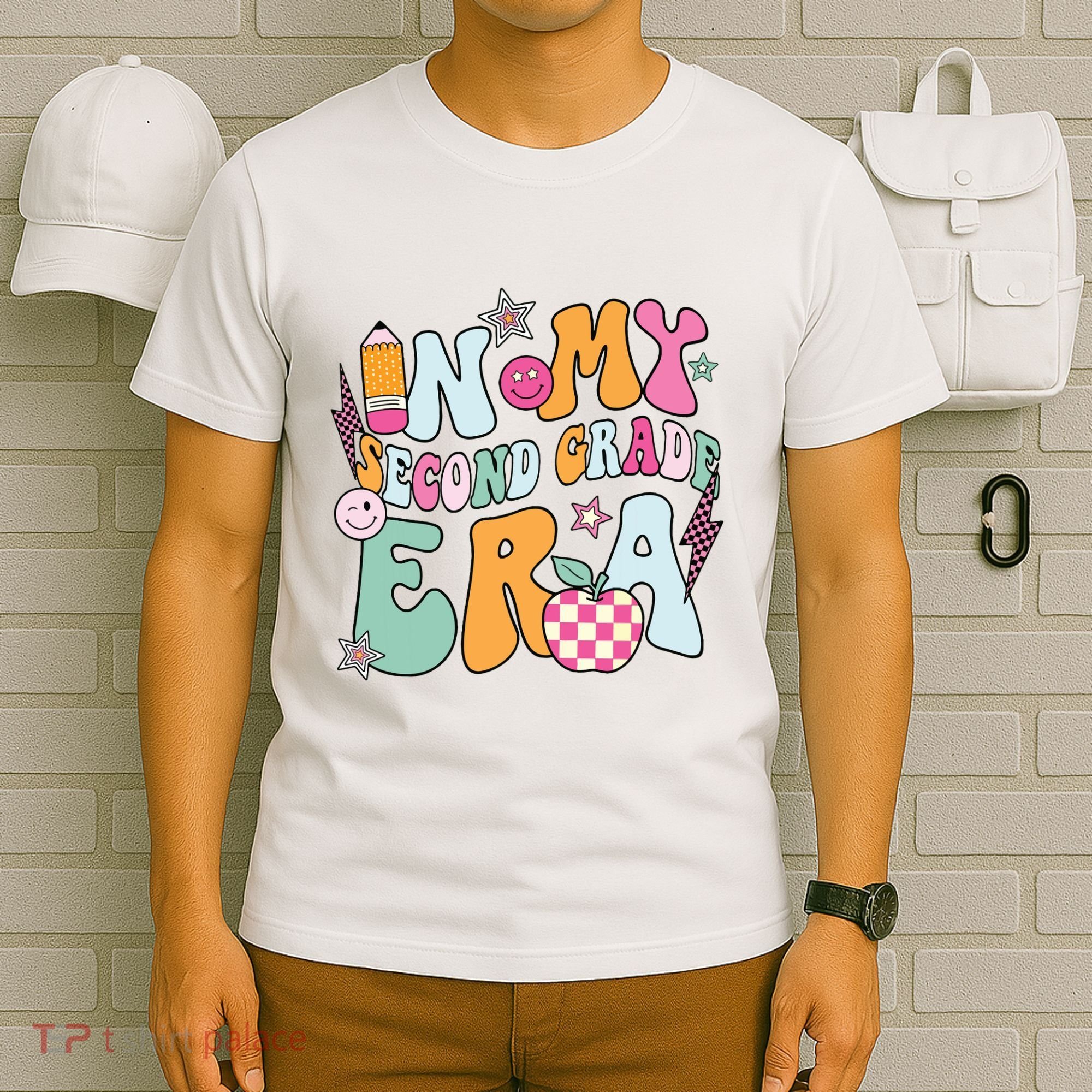 In My Second Grade Era Back To School Retro Groovy 2nd Grade T-Shirt