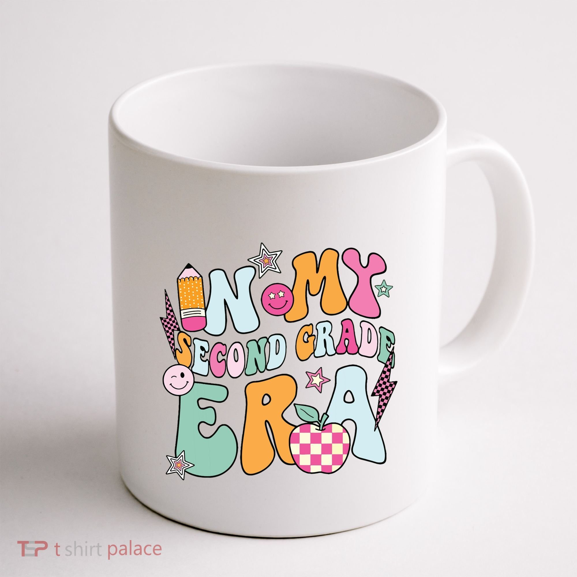 In My Second Grade Era Back To School Retro Groovy 2nd Grade Coffee Mug