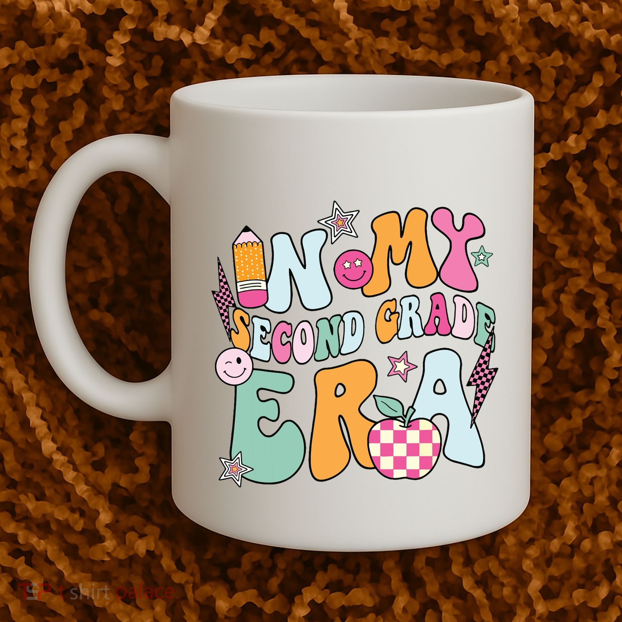 In My Second Grade Era Back To School Retro Groovy 2nd Grade Coffee Mug