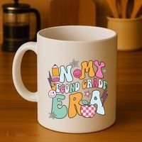 In My Second Grade Era Back To School Retro Groovy 2nd Grade Coffee Mug thumb 4