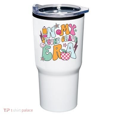 In My Second Grade Era Back To School Retro Groovy 2nd Grade Tumbler