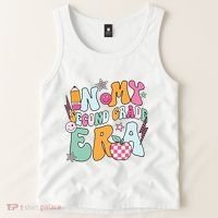 In My Second Grade Era Back To School Retro Groovy 2nd Grade Tank Top thumb 2