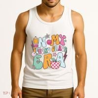 In My Second Grade Era Back To School Retro Groovy 2nd Grade Tank Top thumb 3