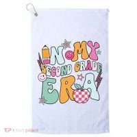 In My Second Grade Era Back To School Retro Groovy 2nd Grade Golf Towel thumb 0