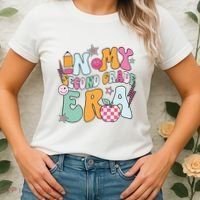 In My Second Grade Era Back To School Retro Groovy 2nd Grade Women's T-Shirt thumb 2