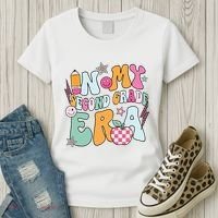 In My Second Grade Era Back To School Retro Groovy 2nd Grade Women's T-Shirt thumb 3