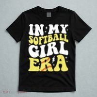 In My Softball Girl Era Retro Groovy Softball Girl T-Shirt thumb 5